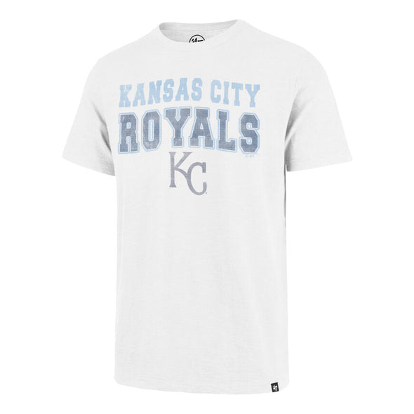 KC Royals White Wash Stadium Wave Scrum Tee