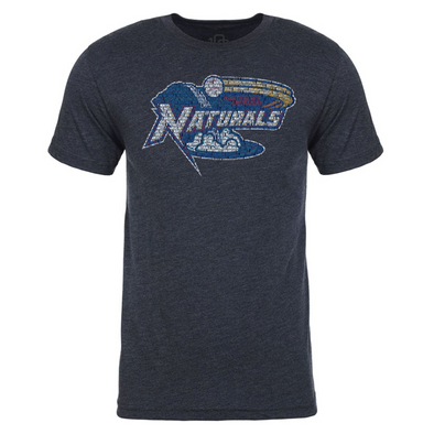 NWA Naturals Full Logo Spelled Out Navy Tee