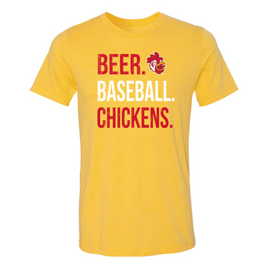 Growlin Chickens Beer. Baseball. Chickens Tee