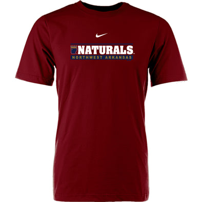 NWA Naturals S/S Cardinal Cotton MiLB 15 Tee
