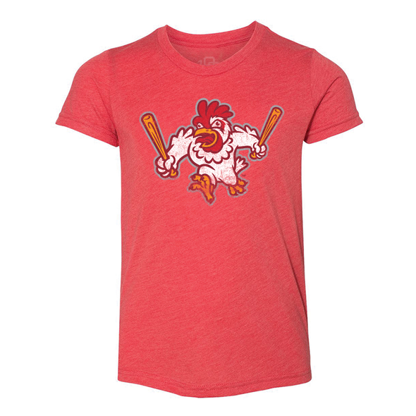 Youth Growlin Chickens Primary Logo Vintage Tee